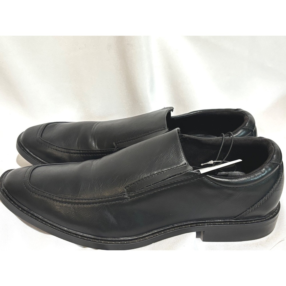 New Goodfellow Mens Black Faux Leather Slip On Loafer Dress career Shoes‎ Sz 11